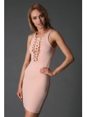 Powder dress with corset ties KIKI53267 - Online store - Boutique